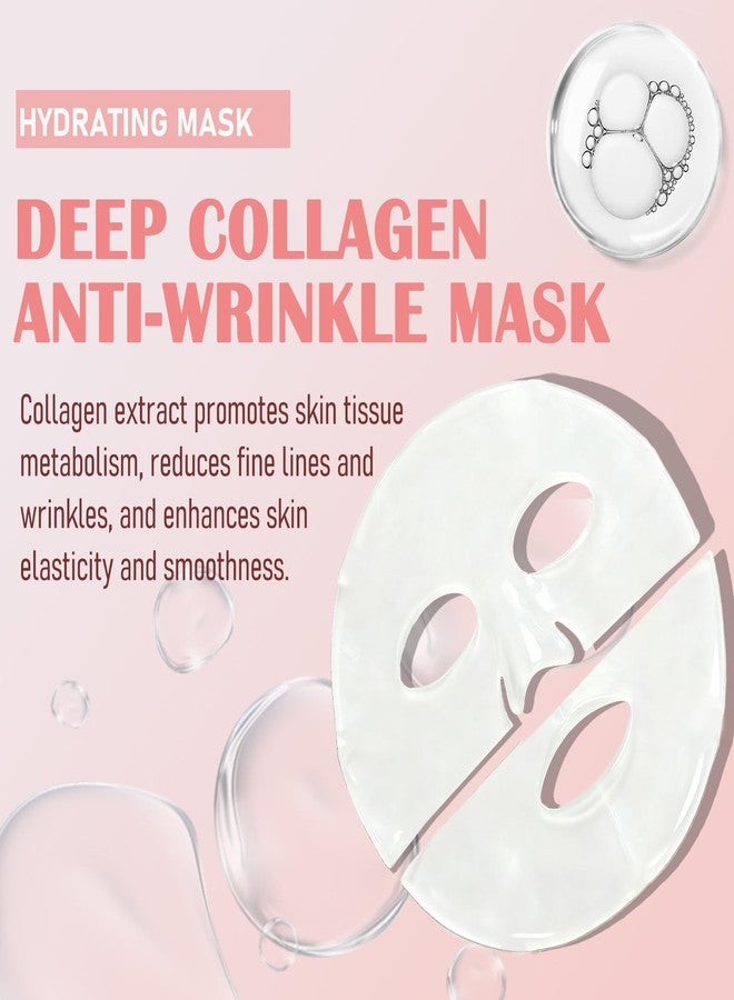 Loobexery 5 Pack Bio-Collagen Face Mask, Collagen Face Mask Overnight, Hydrating Hydrogel Facial, Deeply Hydrates, Minimizes Pores, And Enhances Elasticity - Image 4